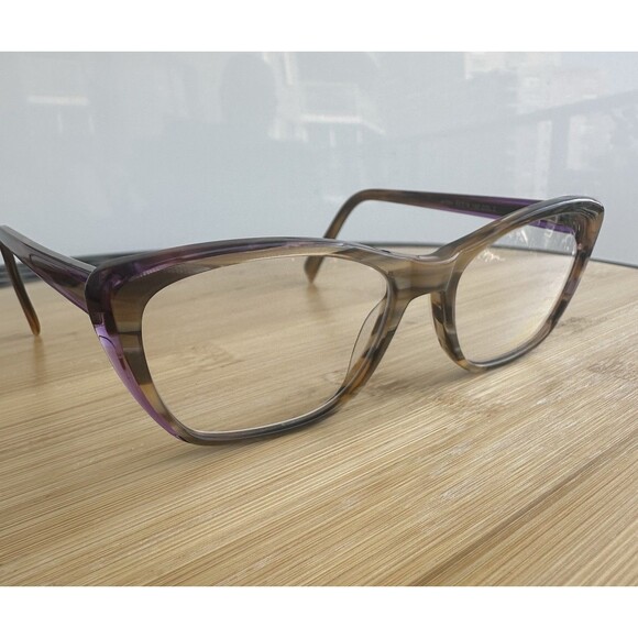 Project Nude Accessories - Project Nude A1004 Women's Eyeglasses 53-16-140 Rust Brown Marble FRAMES ONLY